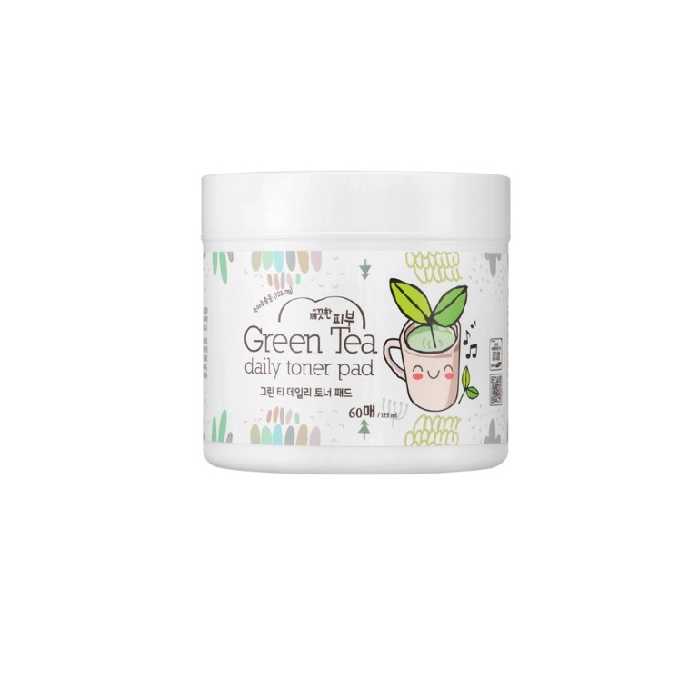 Тонізуючі диски для обличчя Esfolio Green Tea, 60 штук