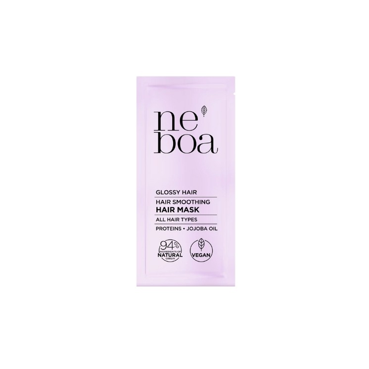 Маска для розгладження волосся Neboa Glossy Hair для ламінування Mini волосся 25 мл