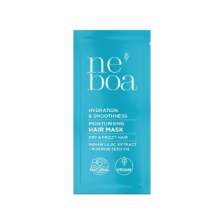 Натуральна зволожуюча та розгладжувальна маска для волосся Neboa Hydration & Smoothness Mini 25 мл