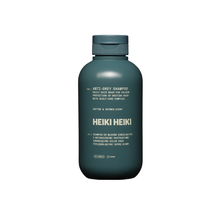 Heiki Heiki Anti- Grey Anti-Grau-Shampoo Baumwolle&Muskatnuss 250 ml