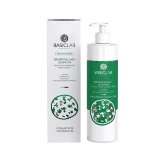 BasicLab Trichologis Seboregulating Shampoo for oily and sensitive scalp 5 % BHA , Postbiotic 300 ml