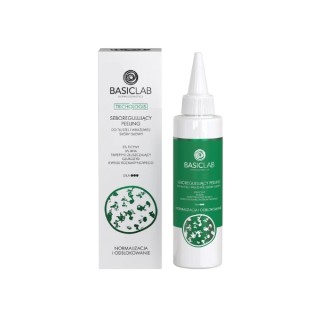 Себорегулюючий Peeling BasicLab Trichologis для жирної та чутливої шкіри голови 5 % фікину, 3% BHA 150 мл