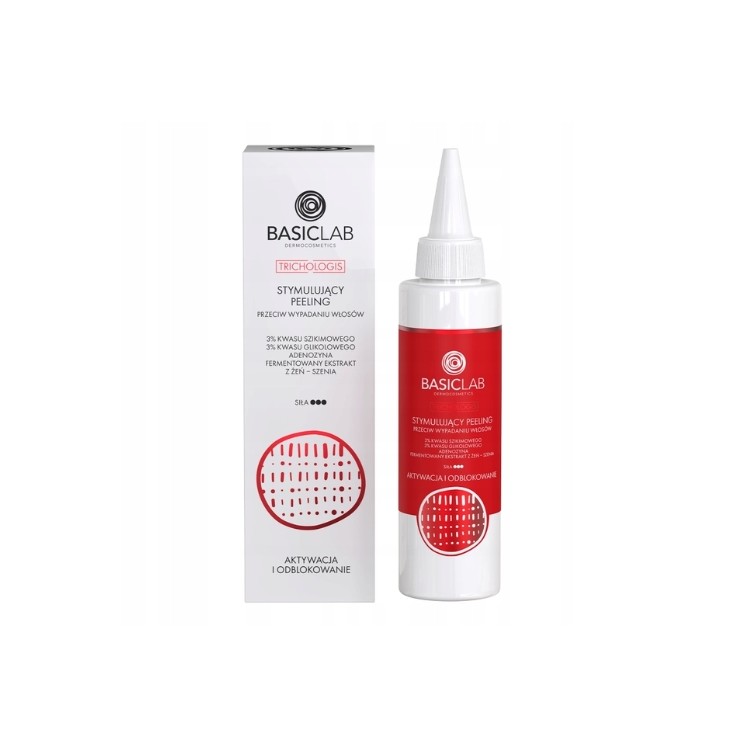 Стимулюючий Peeling для шкіри голови BasicLab Trichologis 3% шикімова кислота 150 мл