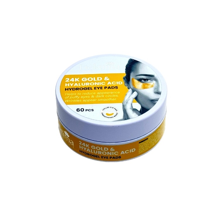 hydro патчі для очей Efektima 24K Gold & Hyaluronic Acid від зморшок, 60 штук