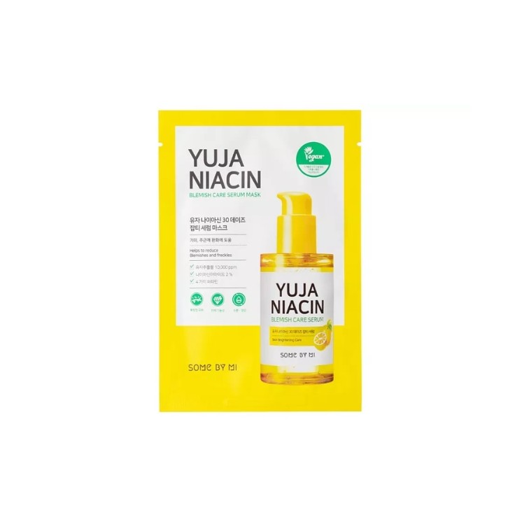 Освітлююча тканинна маска для обличчя Some By Mi Yuja Niacin для видалення плям 25 г