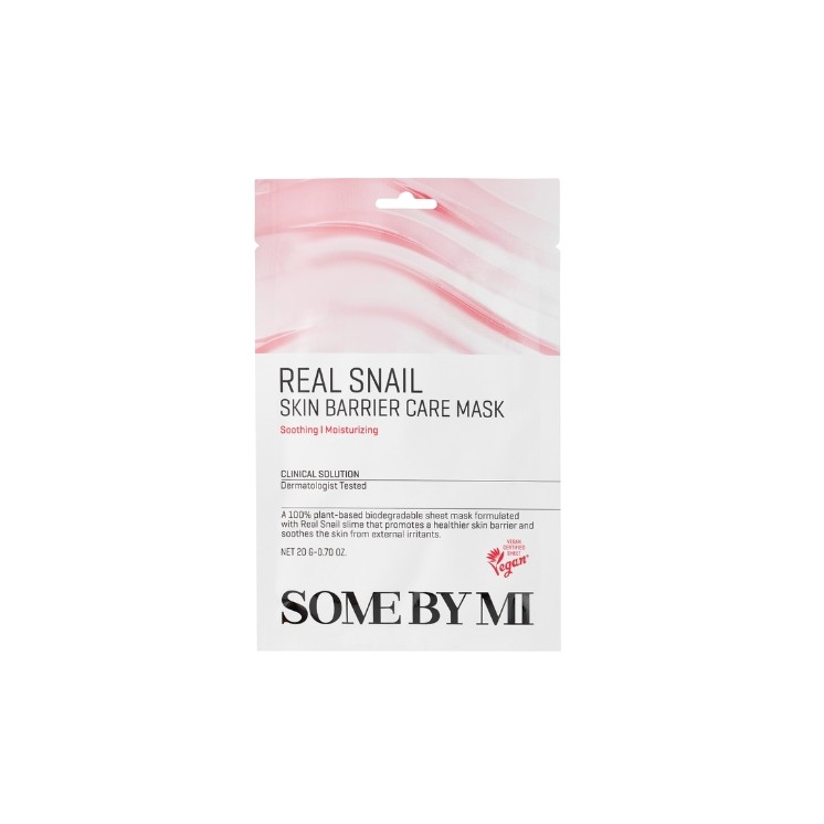 Зміцнююча тканинна маска для обличчя Some By Mi Real Snail 20 г