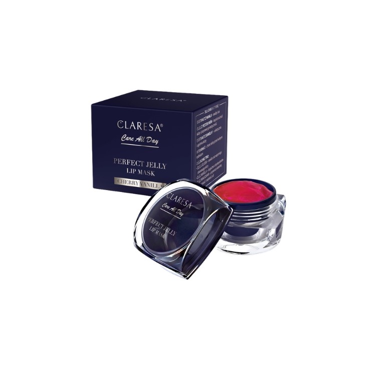 Claresa Care All Day Perfect Jelly Lip Mask Intensief Regenererende Gel Lipmasker Vanilla Cherry 8 g