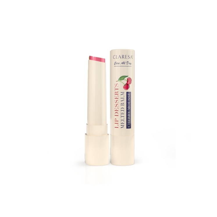 Фруктовий бальзам для губ Claresa Lip Desserts Melted Balm Cherry Mousse 3 г