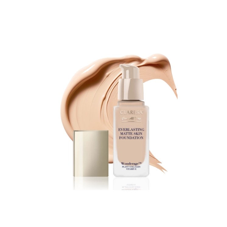 Матуючий та розгладжуючий тональний крем Claresa Everlasting Matte Skin /05/ Sand 32 мл