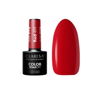 Гібридний лак для нігтів Claresa Red /419/ 5 г