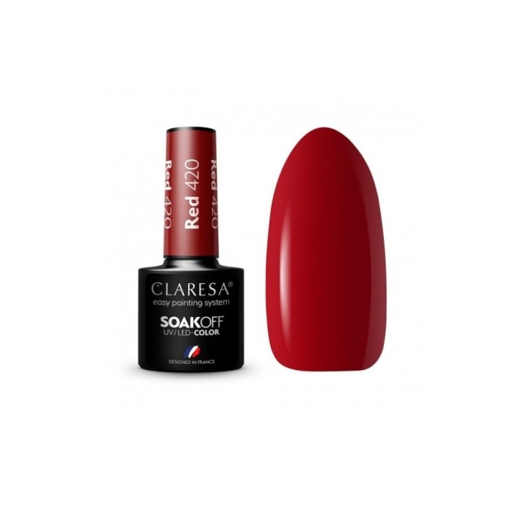 Vernis à ongles hybride Red Claresa /420/ 5 g