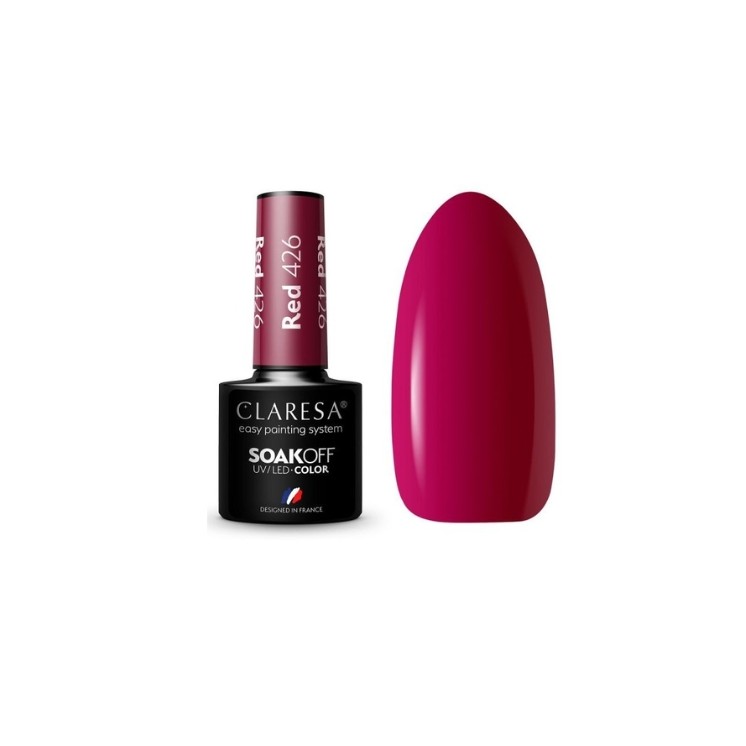 Гібридний лак для нігтів Claresa Red /426/ 5 г