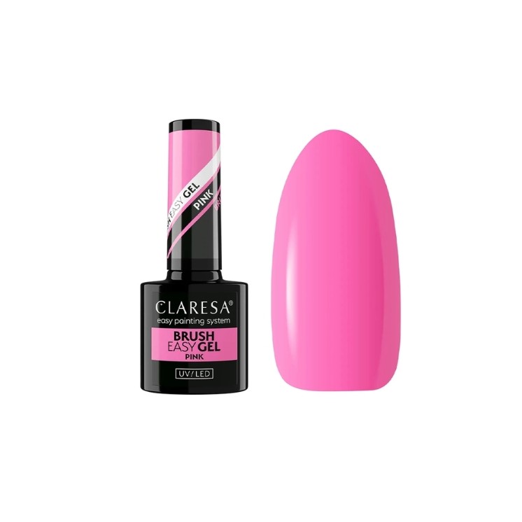 Gel facile à appliquer avec pinceau Claresa Brush, en flacon Pink 5 g