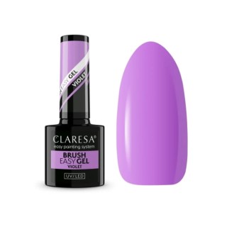 Claresa Brush Easy Gel Gel in een flesje met een kwastje Violet 5 g