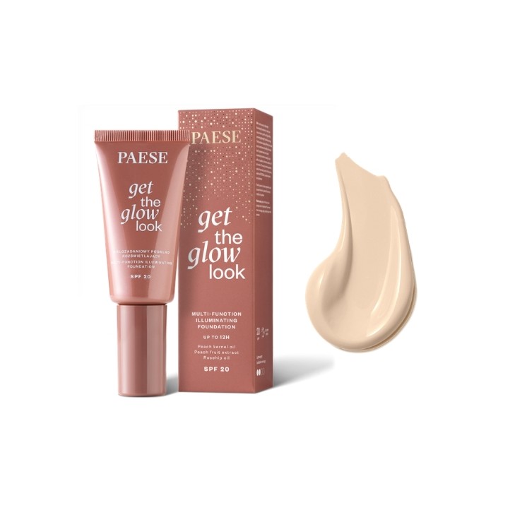 Багатофункціональний освітлювальний тональний крем Paese Get The Glow Look /0N/ Neutral Beige 30 мл