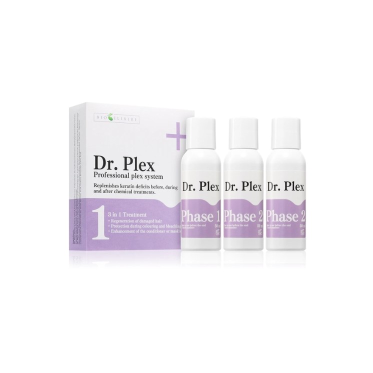 Bioelixire Dr.Plex Regenererende Behandeling voor Beschadigd Haar 3 x 50 ml