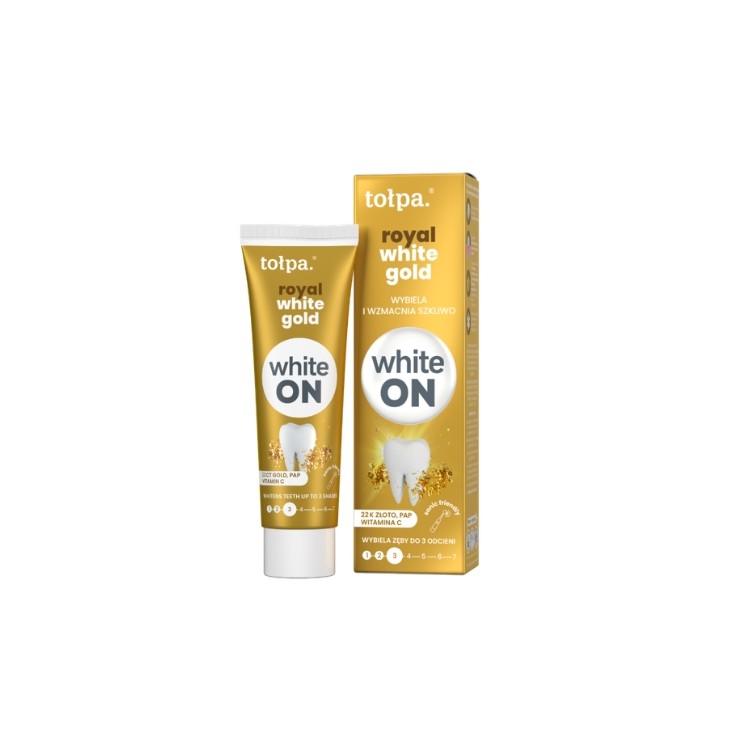 Tołpa Royal White Gold Strengthening Toothpaste with 22-carat gold 75 ml