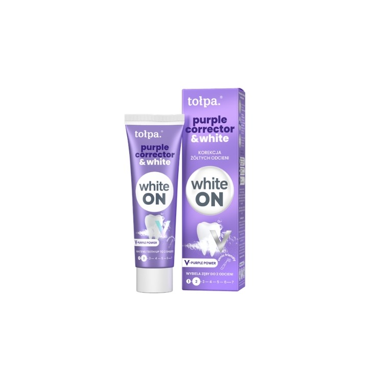Зубна паста Tołpa Purple Corrector & White для корекції жовтуватих тонів 75 мл