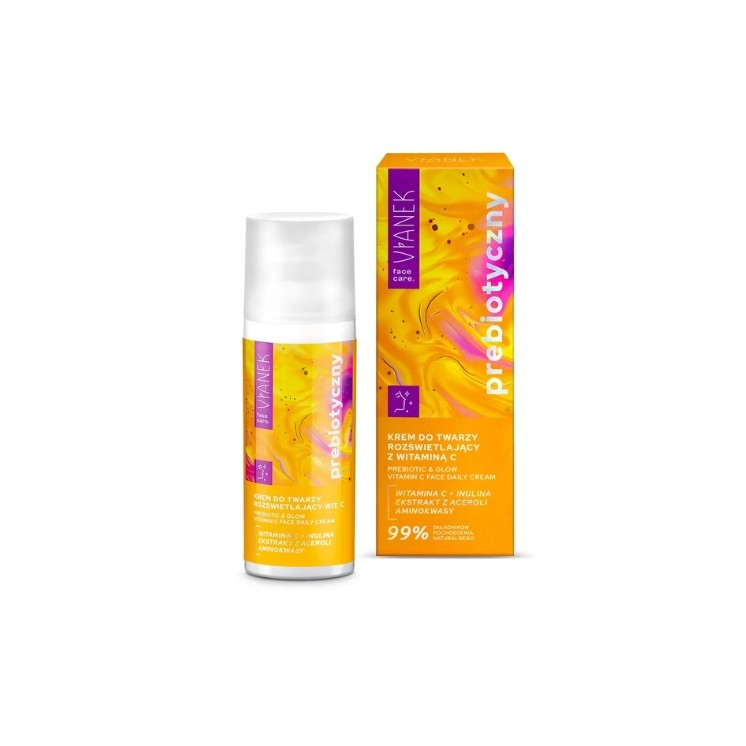 Vianek Präbiotische Aufhellende Gesichtscreme mit Vitamin C 50 ml
