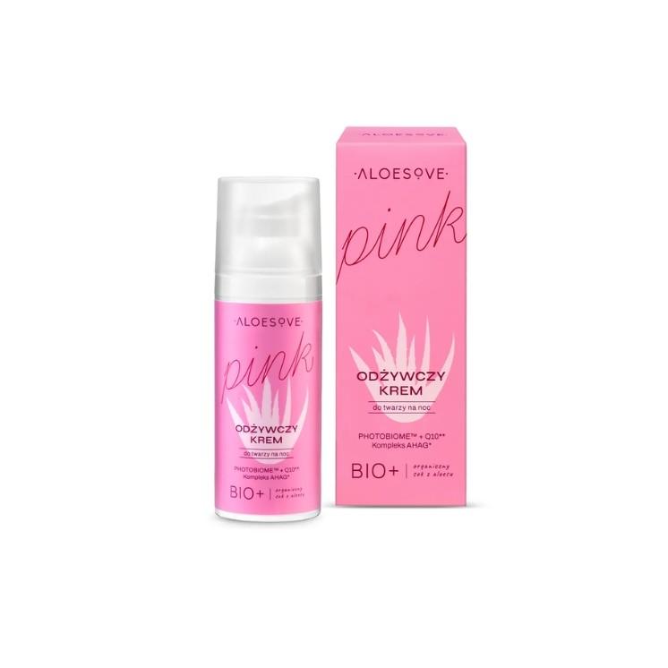 Поживний нічний крем для обличчя Aloesove Pink 50 мл