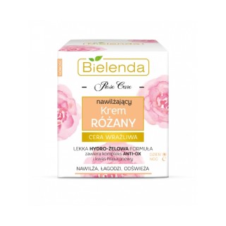 Зволожувальний та заспокійливий крем для обличчя з трояндою Bielenda Rose Care 50 мл