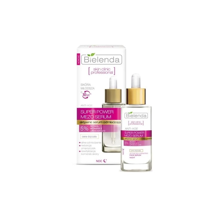 Bielenda Skin Clinic Professional Aktives Anti-age Verjüngendes Nachtserum für das Gesicht 30 ml