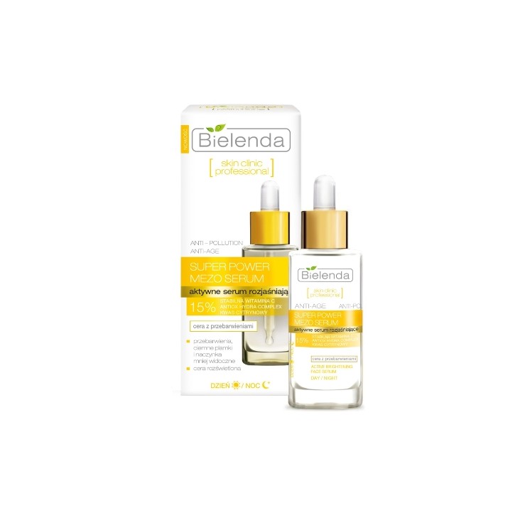 Bielenda Skin Clinic Professional Активна освітлююча сироватка для обличчя Денна/Нічна 30 мл