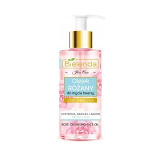 Bielenda Rose Care Rose Facial Cleansing Oil for Sensitive Skin 140 ml