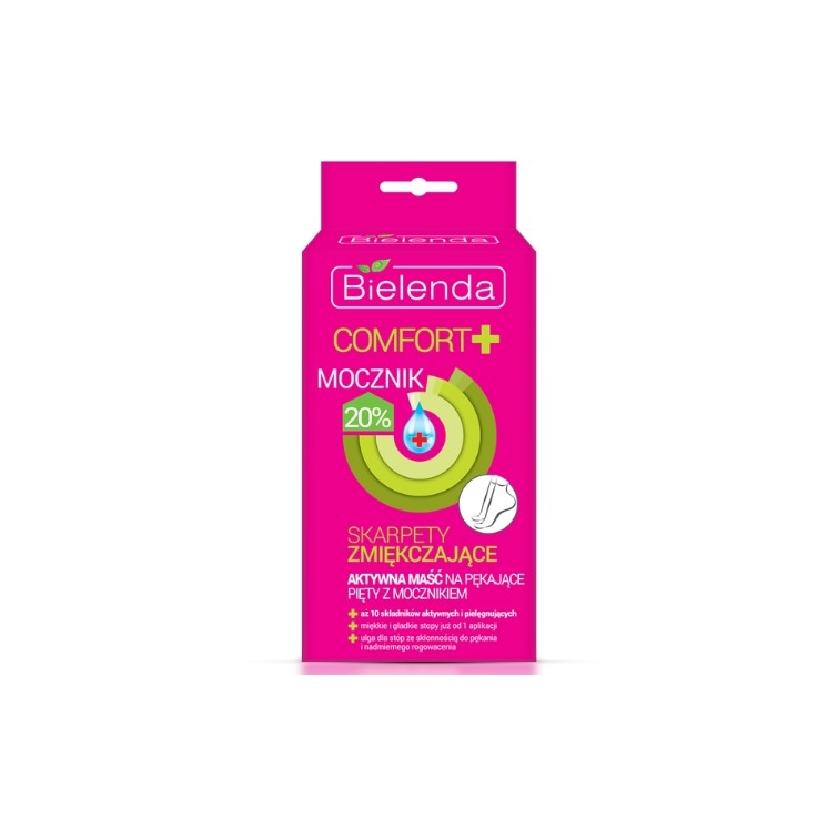 Bielenda Comfort Softening Socks Active hielzalf met 20% ureum, 2 stuks