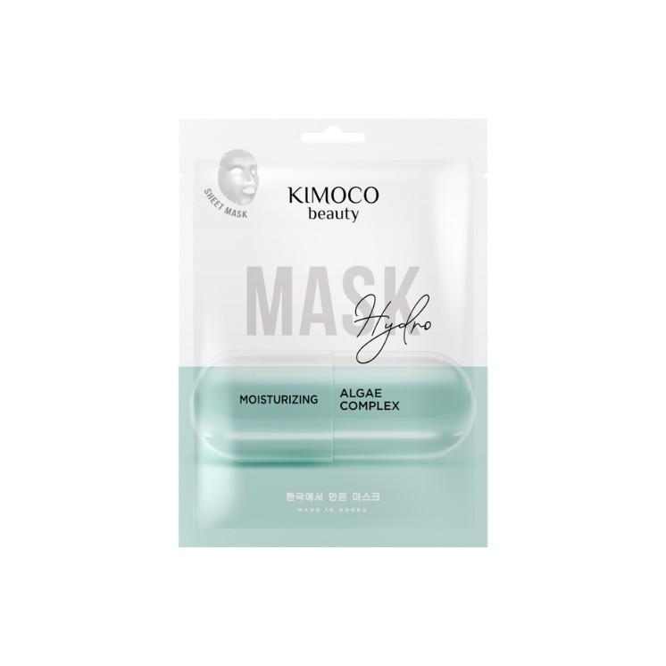 Зволожувальна тканинна маска Kimoco Beauty Hydro з комплексом водоростей 23 мл