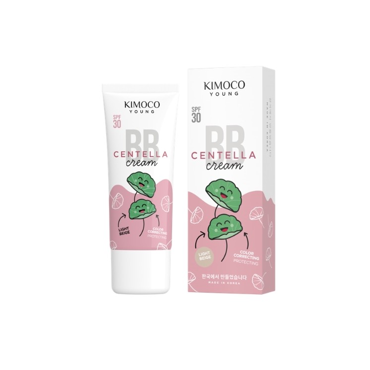 Kimoco Young Centella BB gezichtscrème SPF30 met centella-extract Light Beige 40 ml