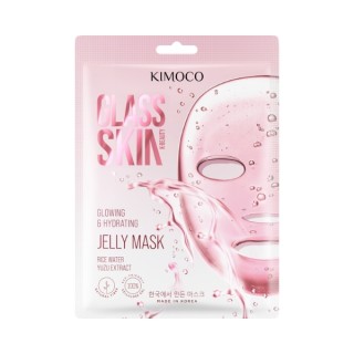 Освітлююча та зволожуюча тканинна маска для обличчя Kimoco Glass Skin 23 мл