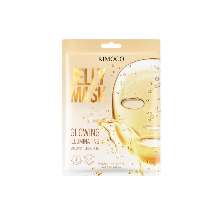 Masque en tissu éclaircissant pour le visage Kimoco Glass Skin 23 ml