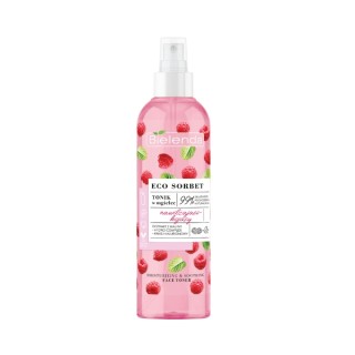 Bielenda ECO SORBET Feuchtigkeitsspendendes und beruhigendes Gesichtswasser-Spray Himbeere 200 ml