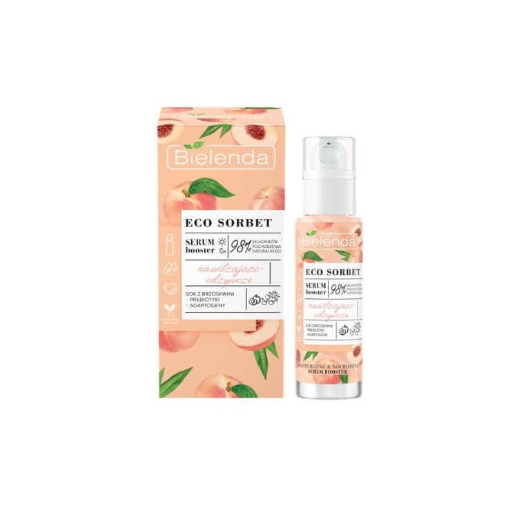 Bielenda ECO SORBET Serum-booster do twarzy nawilżające Brzoskwinia 30ml