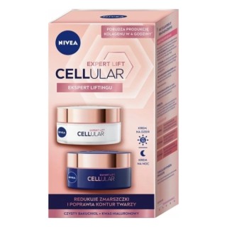 Подарунковий набір Nivea Cellular Expert Lift проти старіння Денний крем для обличчя SP30 50 мл + Нічний крем для обличчя 50 мл
