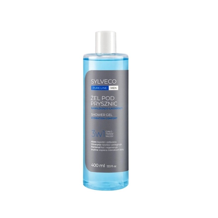 Sylveco Pure Line Men 3-in-1 hydraterende en verzachtende douchegel 400 ml