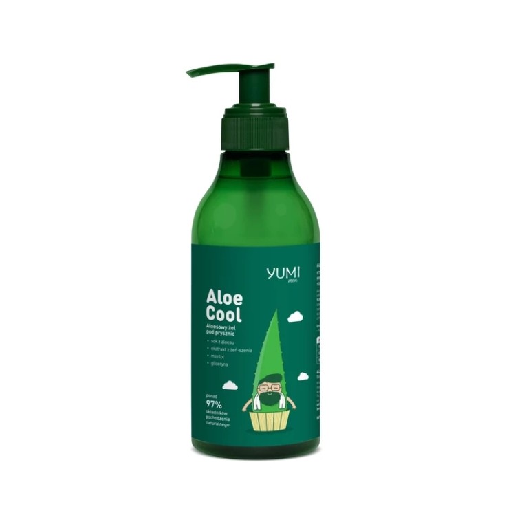 Gel douche rafraîchissant à Aloe Yumi Men 400 ml