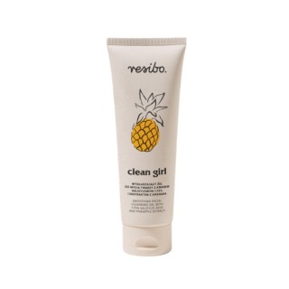 Gel nettoyant visage lissant Resibo Clean Girl à l'acide salicylique et à l'extrait d'ananas 125 ml