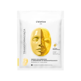 Колагенова маска для обличчя L'Biotica Regeneration and Moisture з керамідами, 1 шт.