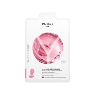 Masque en tissu raffermissant L'Biotica Lifting Y-Zone, apaise les rougeurs, 1 pièce