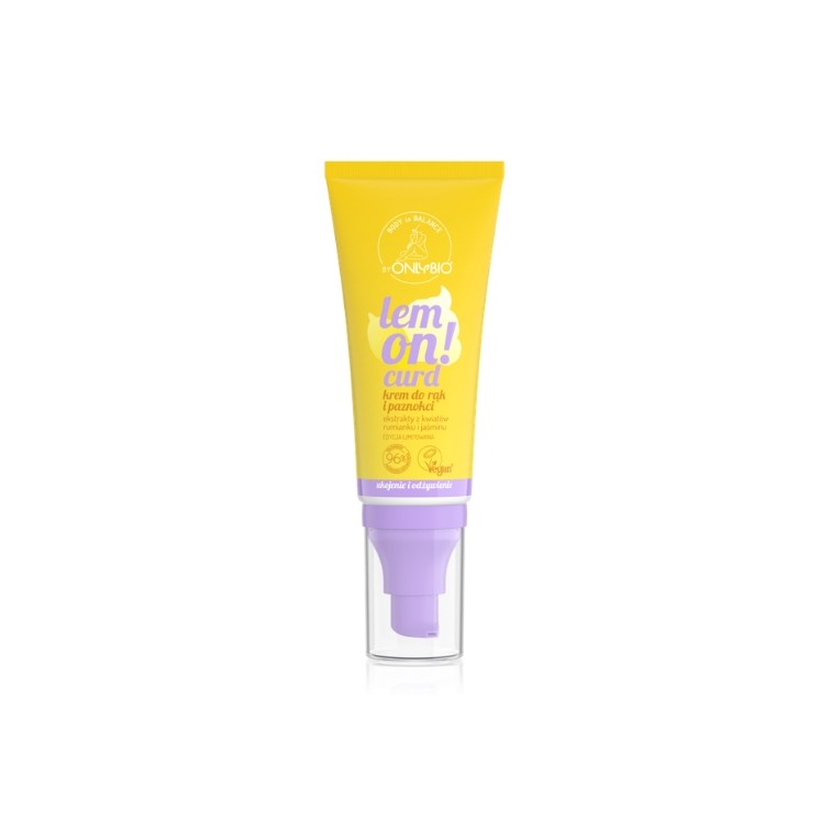 Крем для рук та нігтів ONLYBIO Body in Balance Limited Edition Lemon курдом 50 мл