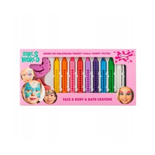 Крейда для аквагриму Chlapu Chlap Girl World, 10 шт.
