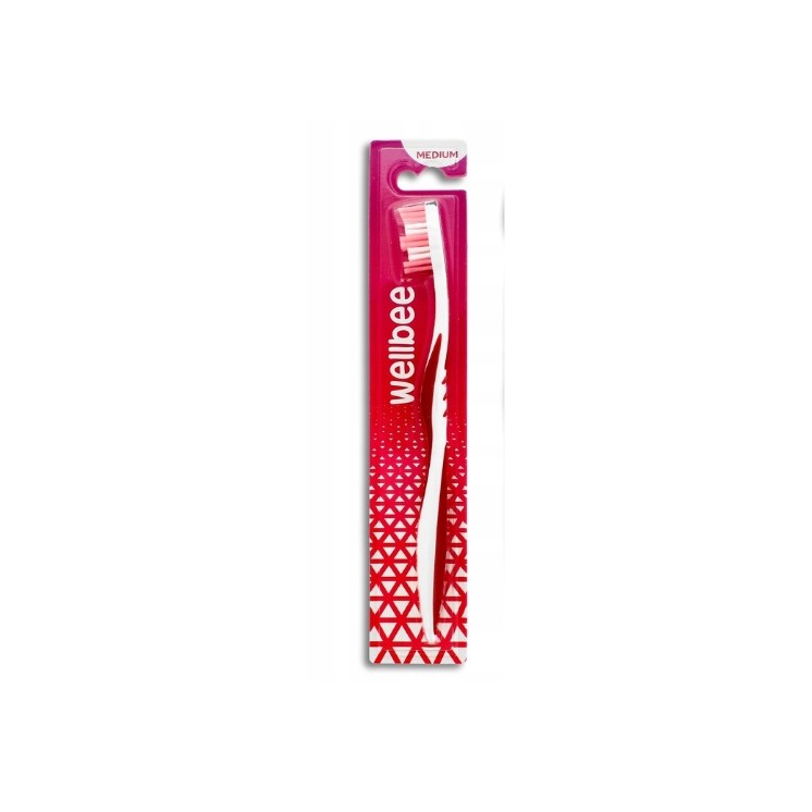 Elmex Wellbee Medium Mix Toothbrush 1 piece