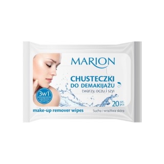 Серветки для зняття макіяжу Marion 3 в 1, 20 штук