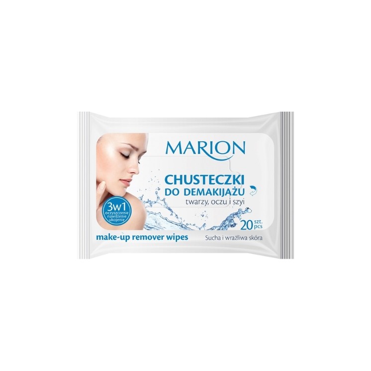 Серветки для зняття макіяжу Marion 3 в 1, 20 штук