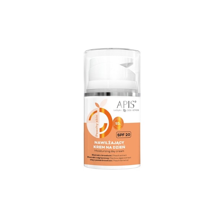Зволожувальний крем для обличчя Apis Peachy Skin SPF20 50 мл