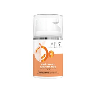 Crème de nuit nourrissante pour le visage Apis Peachy Skin 50 ml