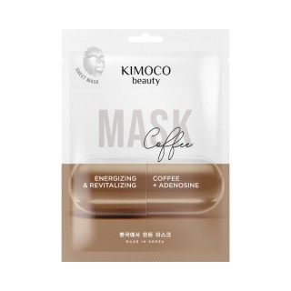 Kimoco Beauty Coffee Energizing Sheet Mask met koffieboonextract 23 ml