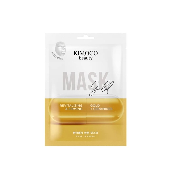 Kimoco Beauty Gold Verjüngende Tuchmaske mit Gold 23 ml